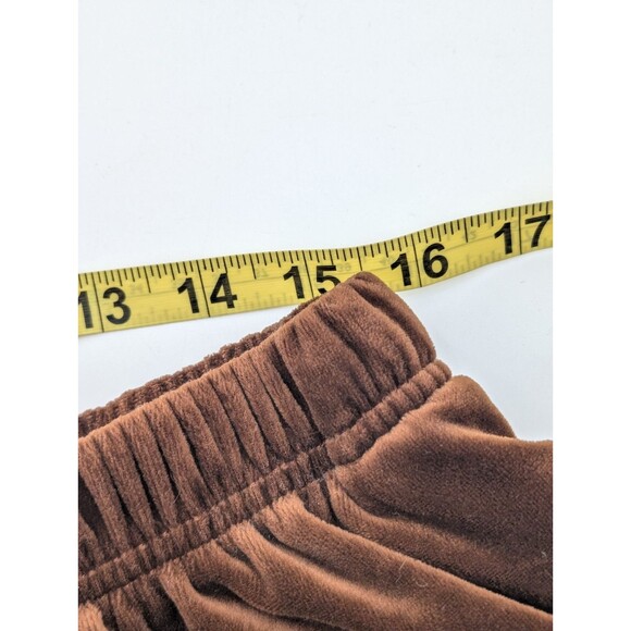 Diane Von Furstenberg The Color Auth. Brown Velvet Sweatsuit Lounge Set Size 2X - Picture 7 of 10